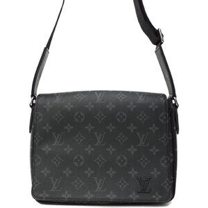 Louis Vuitton Monogram Eclipse Black District Shoulder Bag